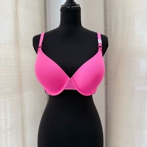 Victoria's Secret PINK Wear Everywhere Hot Pink Lightly Lined Bra Sz 38D NWT